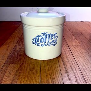 Stoneware coffee jar